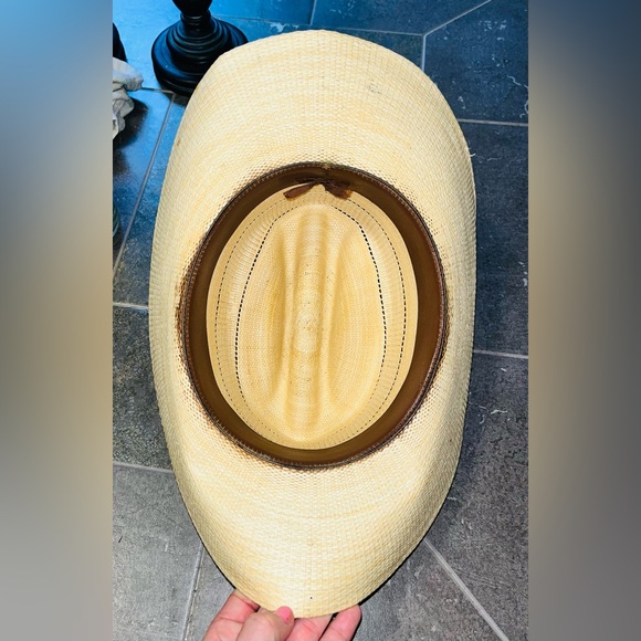 Straw Western Cowboy Hat - Picture 4 of 7